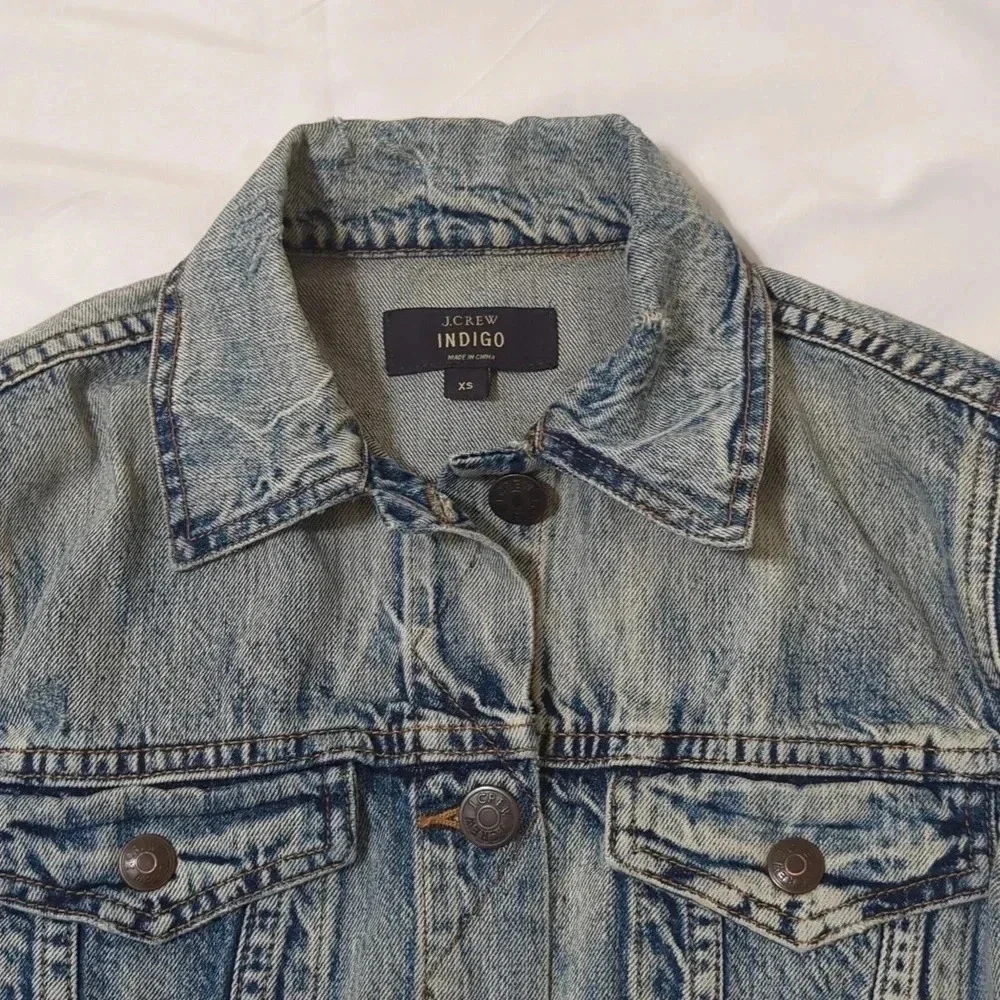 J.Crew Indigo Denim Jacket, Color Light Wash Size XS